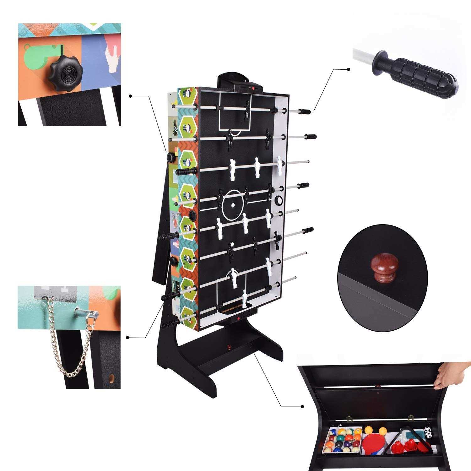 Drm Multi Game Table Folding Combo Game Table Billiards Table Pool/Snooker Table - Image 5