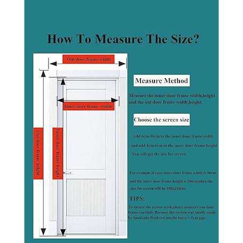 SHENGXIA MAGNETIC 18 Magnets Magnetic Door Screen Fly Mesh Insect Mosquito Nets for Doors Size in 39.37''x82.68 - Image 3