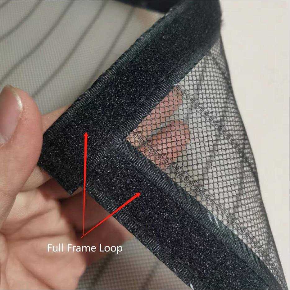SHENGXIA MAGNETIC 18 Magnets Magnetic Door Screen Fly Mesh Insect Mosquito Nets for Doors Size in 39.37''x82.68 - Image 4