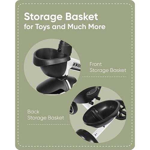 KRIDDO Tricycles Age 24 Month to 4 Years Toddler Kids Trike for 2.5 to 5 Year Old - Image 3