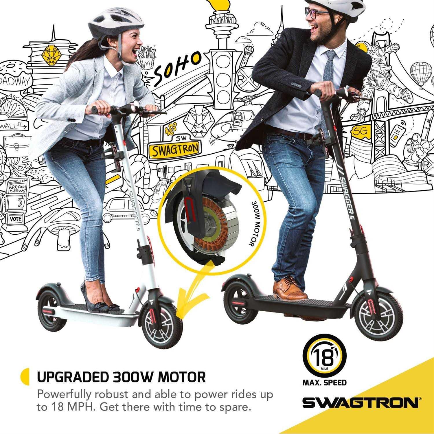 Swagtron Swagger 5 Electric Scooter - Image 5