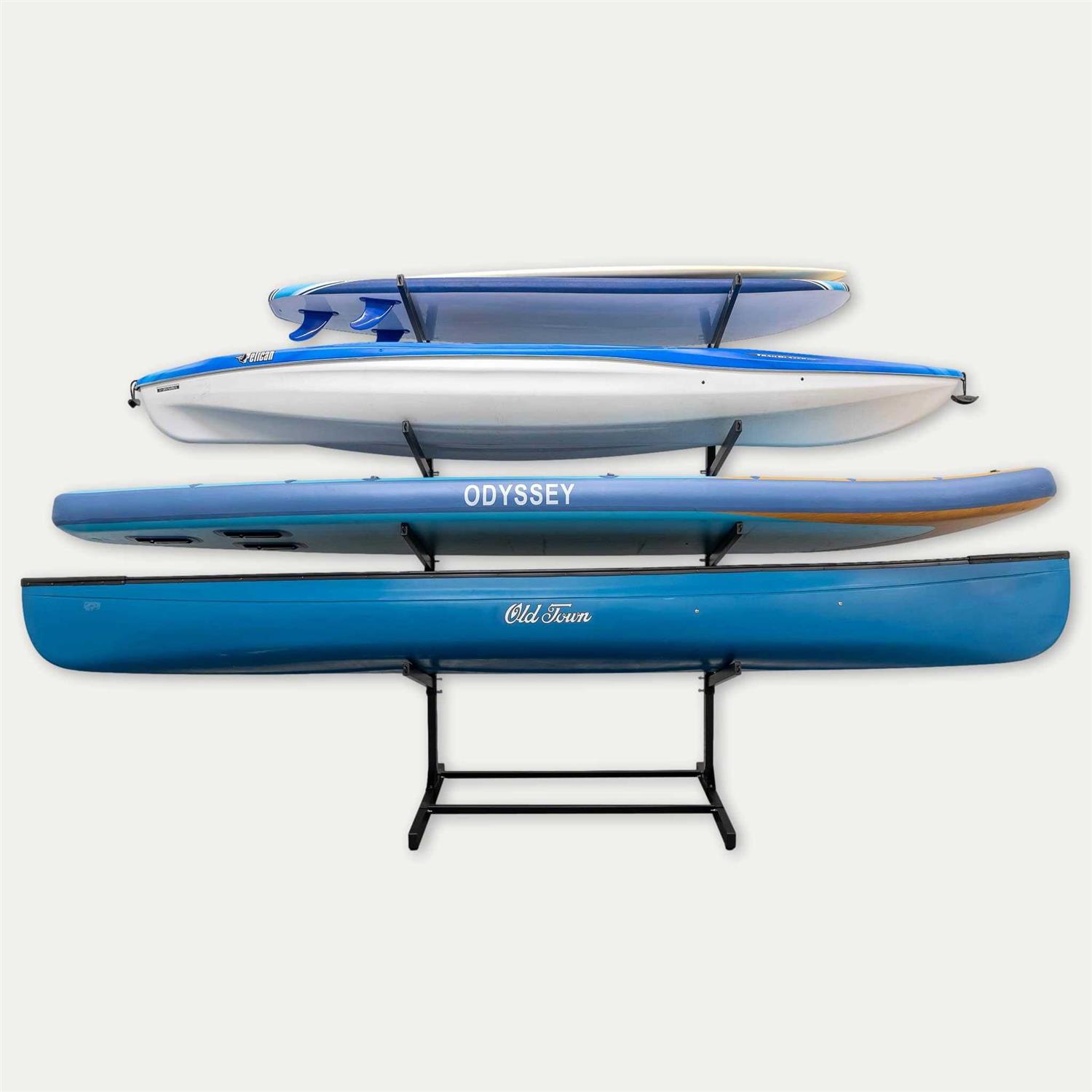 Teal Triangle Freestanding G-Watersport 4 Kayak and SUP Outdoor Storage Rack - Image 3