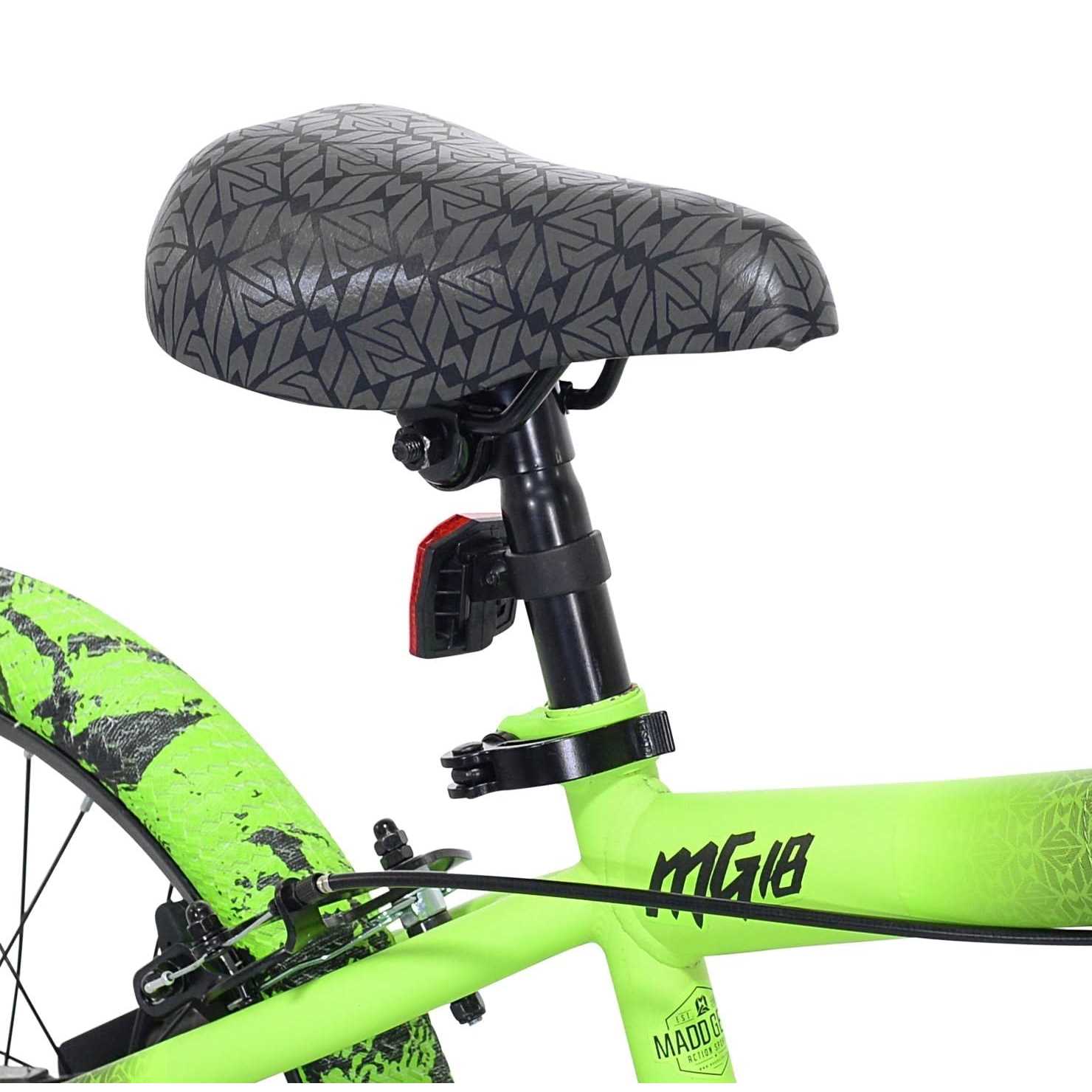 Bicycles 18 Madd Gear MG18 BMX Boy's Bike, Black and Green - Image 3