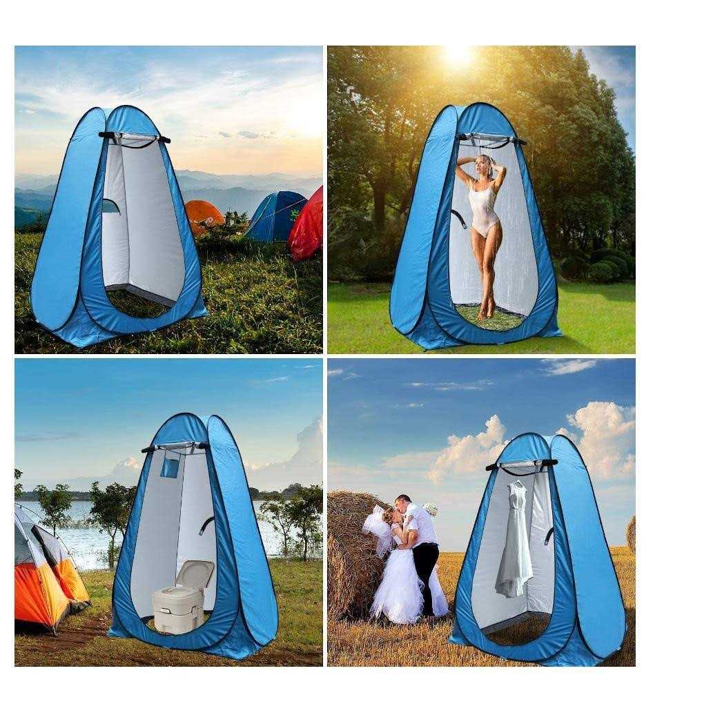 Monoprice Pop Up Privacy Tent Instant Shower Tent Portable Outdoor Rain Shelter - Image 3