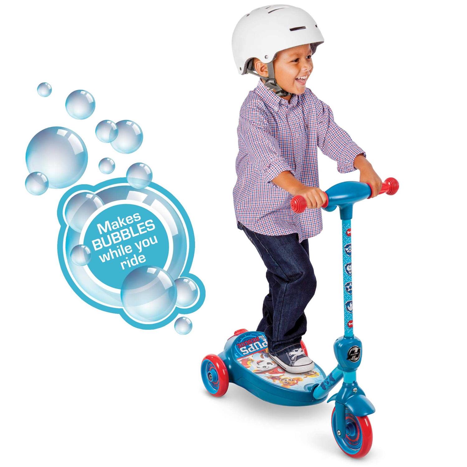 Huffy Nick Jr. Paw Patrol 6 Volt 3-Wheel Electric Ride-on Kids Bubble Scooter