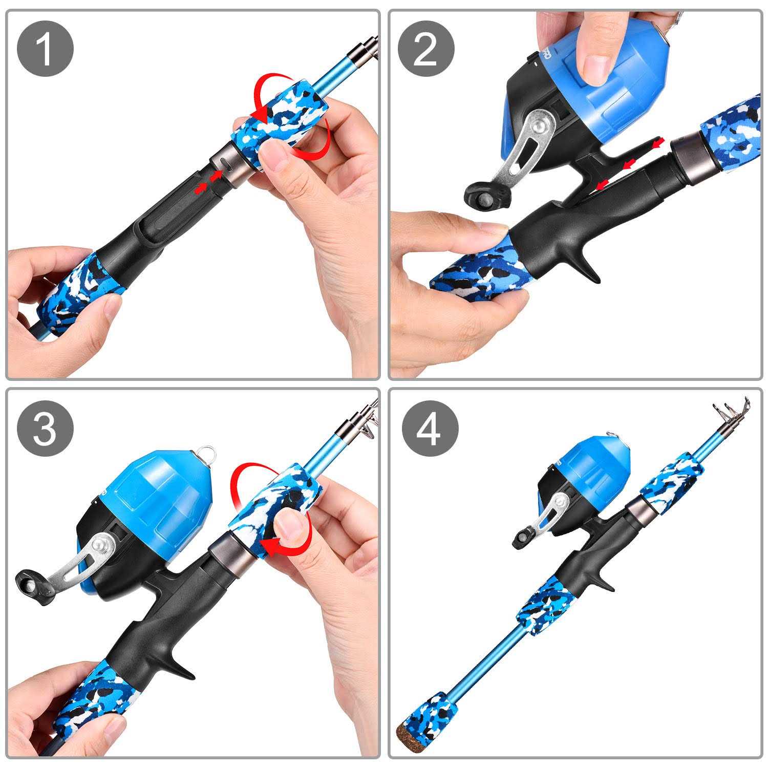 Oddspro Kids Fishing Pole Fishing and Reel Kit - Image 5