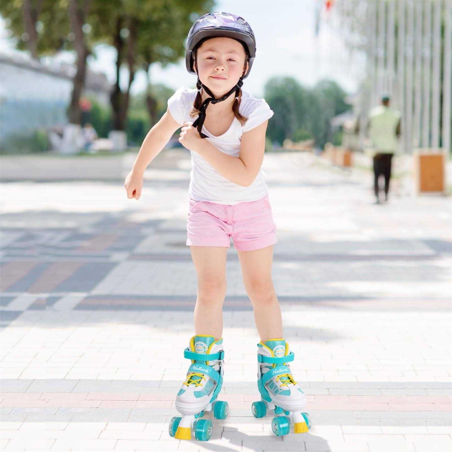 Nattork Roller Skates for Kids Boys Girls 4 Size Adjustable Rollerskates with Light Up Wheels for Children Beginners for Outdoor Indoor - Image 4