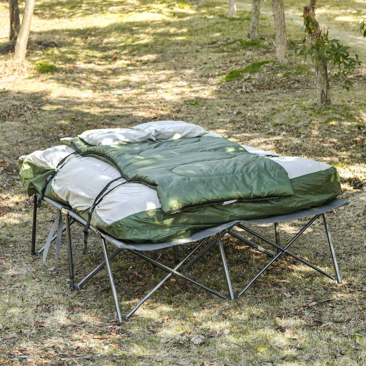 Compact Collapsible Portable Camping Cot Outsunny
