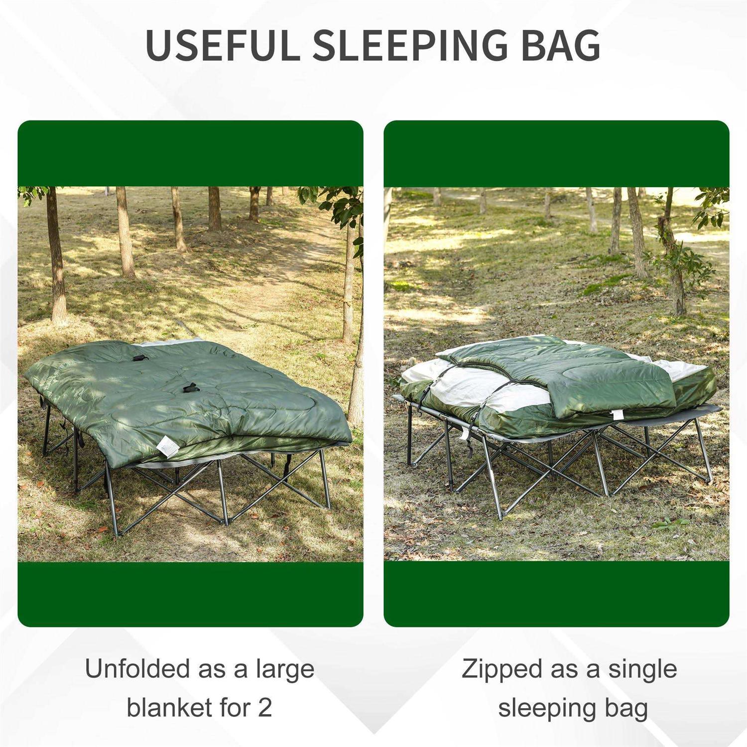 Compact Collapsible Portable Camping Cot Outsunny - Image 2