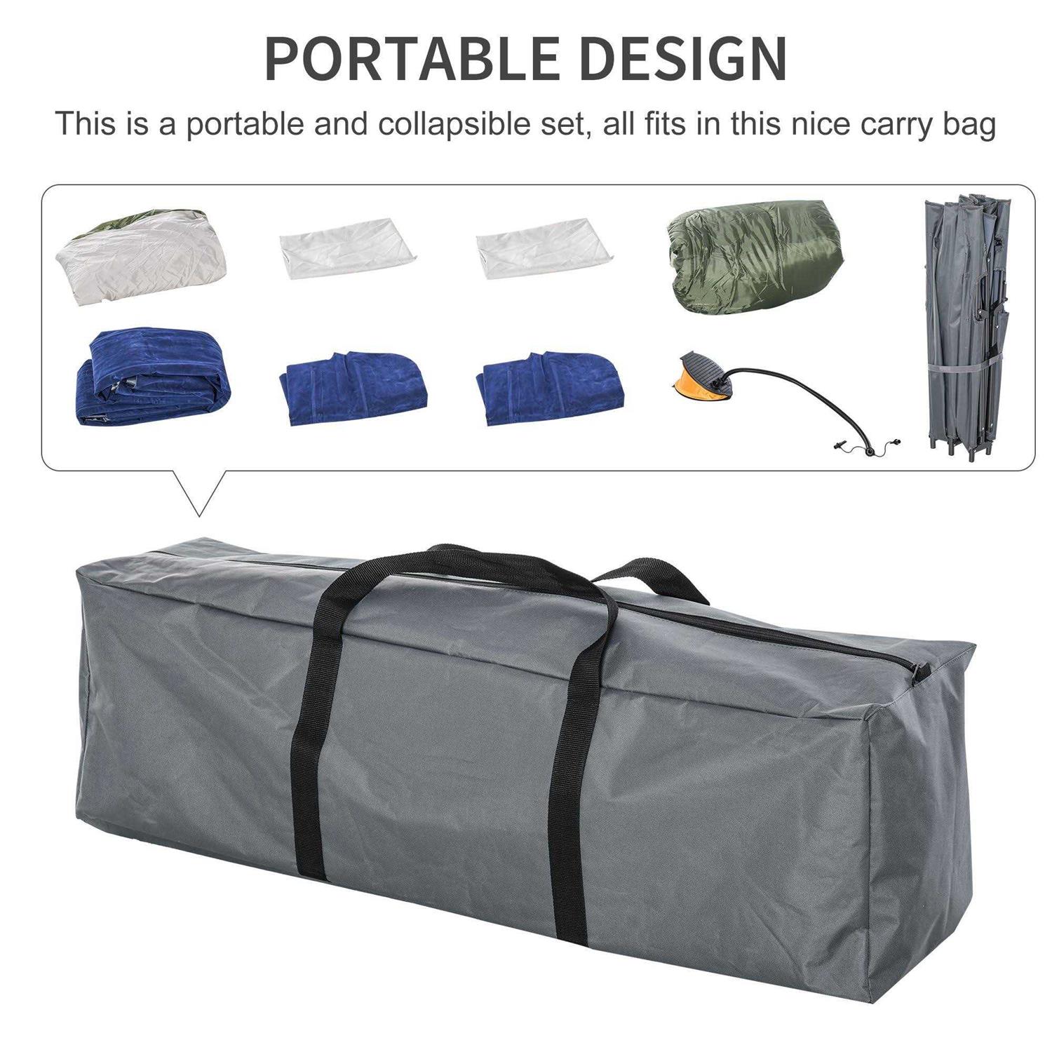 Compact Collapsible Portable Camping Cot Outsunny - Image 5