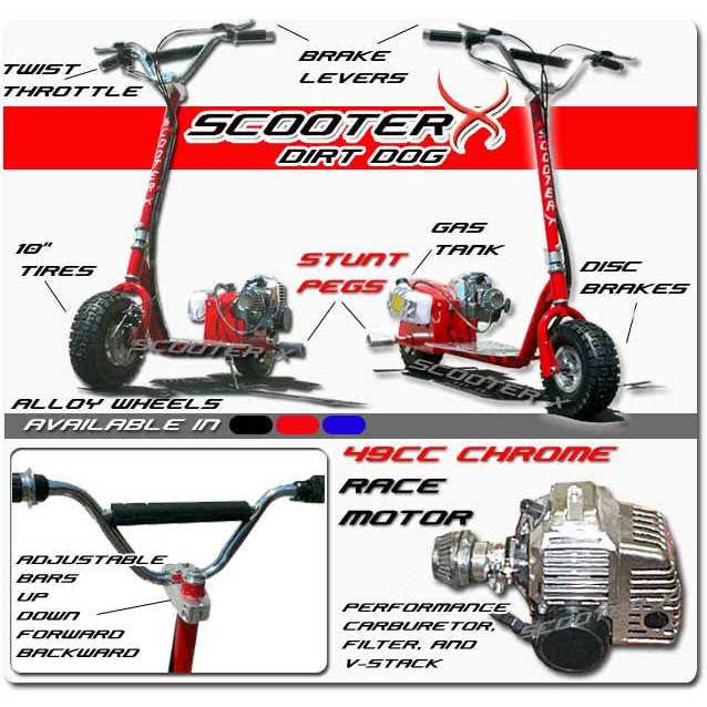 ScooterX Dirt Dog 49cc Scooter - Image 4