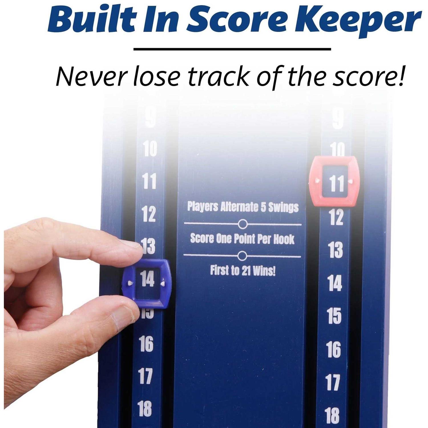 GoSports Hook 21 Wall Mount Ring Swing Game - Image 2