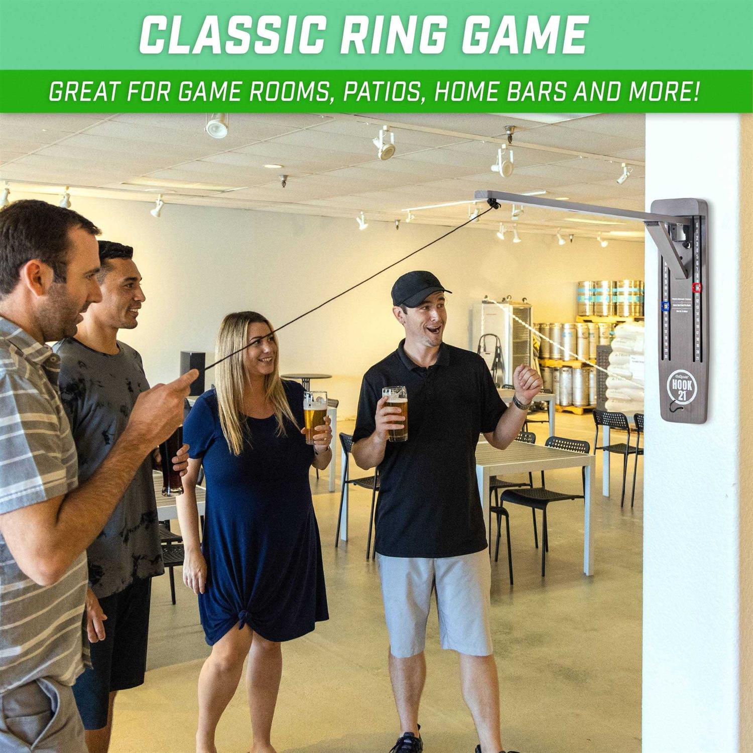 GoSports Hook 21 Wall Mount Ring Swing Game - Image 3