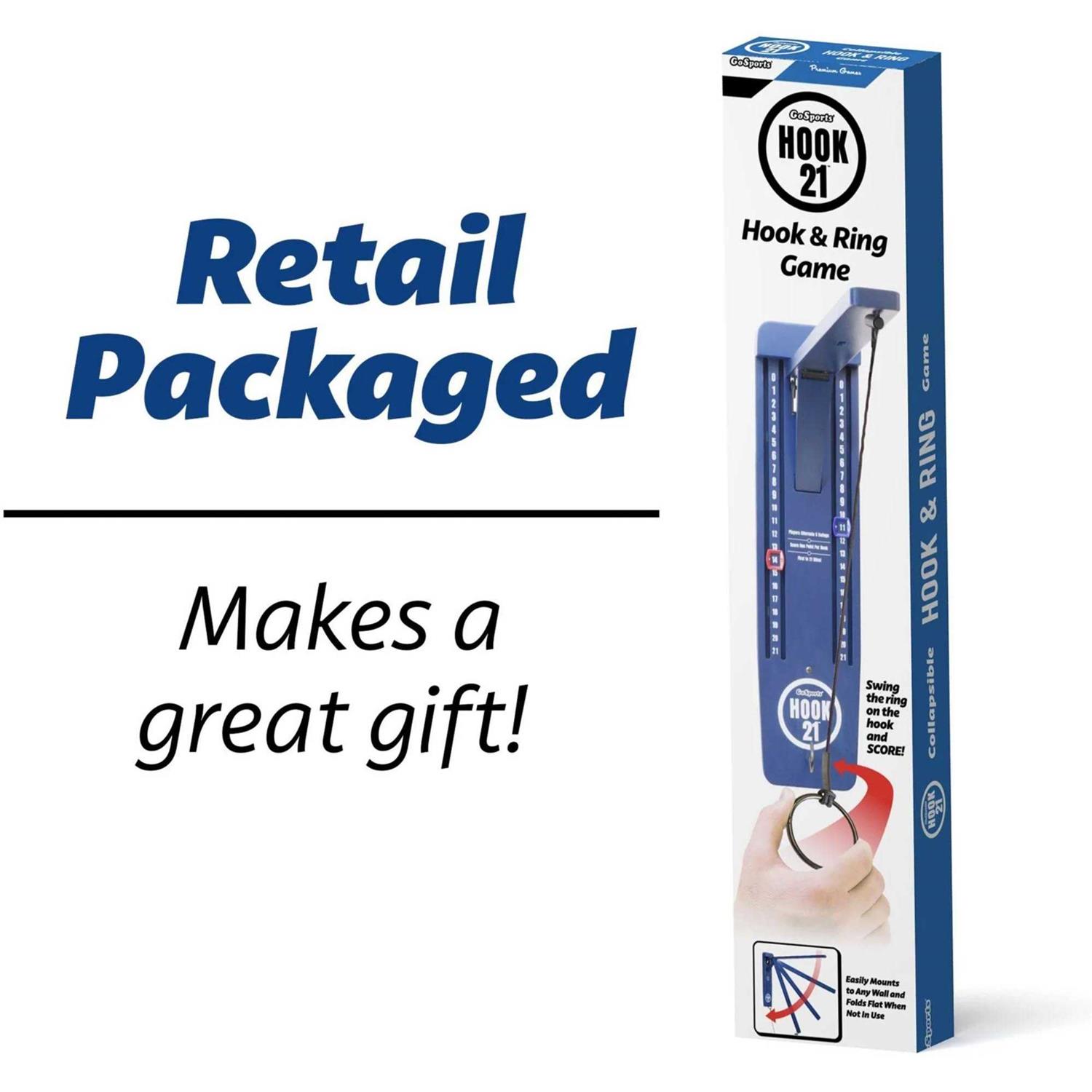 GoSports Hook 21 Wall Mount Ring Swing Game - Image 4