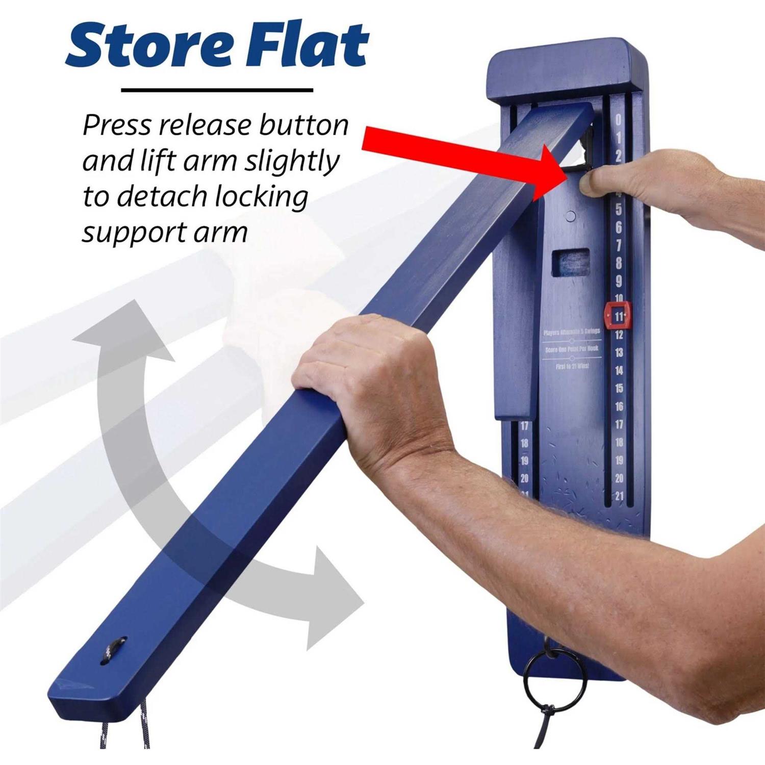 GoSports Hook 21 Wall Mount Ring Swing Game - Image 5