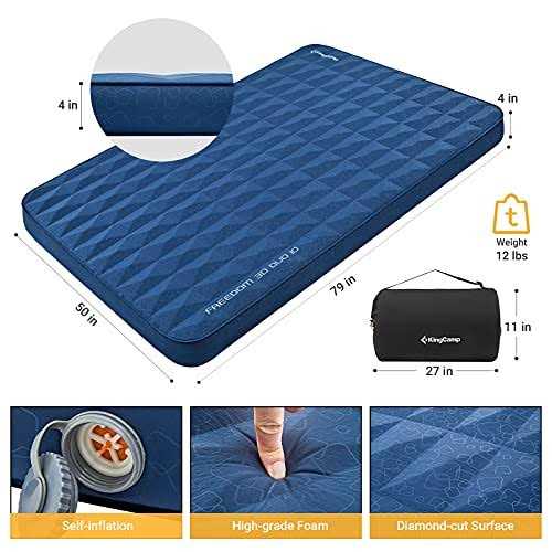 KingCamp 4 Inch Thick Self-Inflating Camping Pad - Image 2