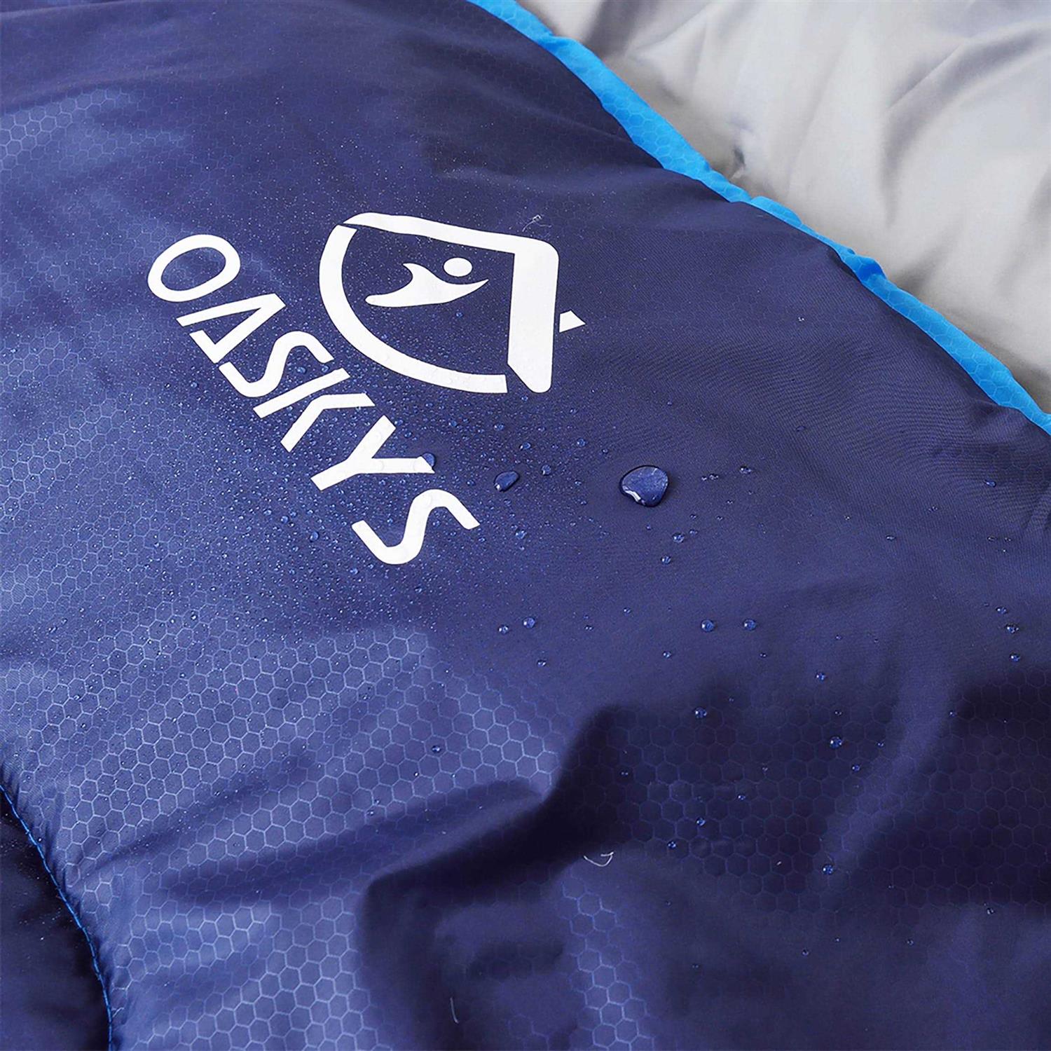 oaskys Camping Sleeping Bag 3 Season Warm & Cool Weather Summer Spring Fall Lightweight Waterproof for Adults Kids - Image 4