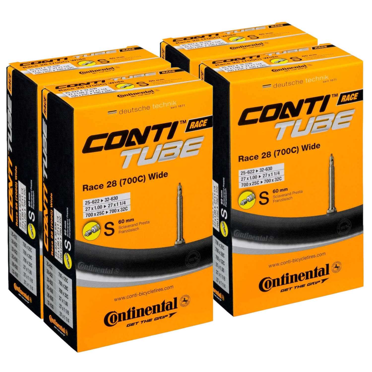 Continental Race 28 700x25-32c Bicycle Inner Tube Bundle - Image 2