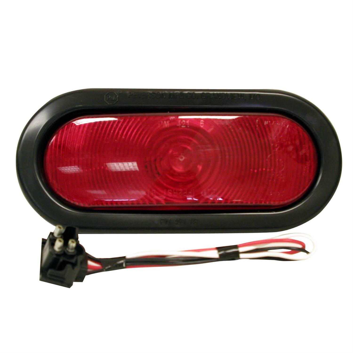 Peterson V421KR Red Oval Stop/Tail/Turn Light Kit