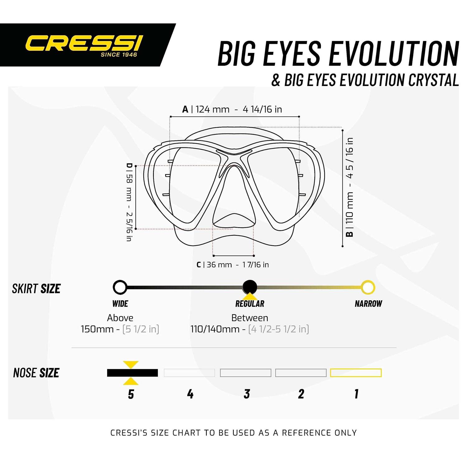 Cressi Big Eyes Evolution Crystal Mask - Image 5