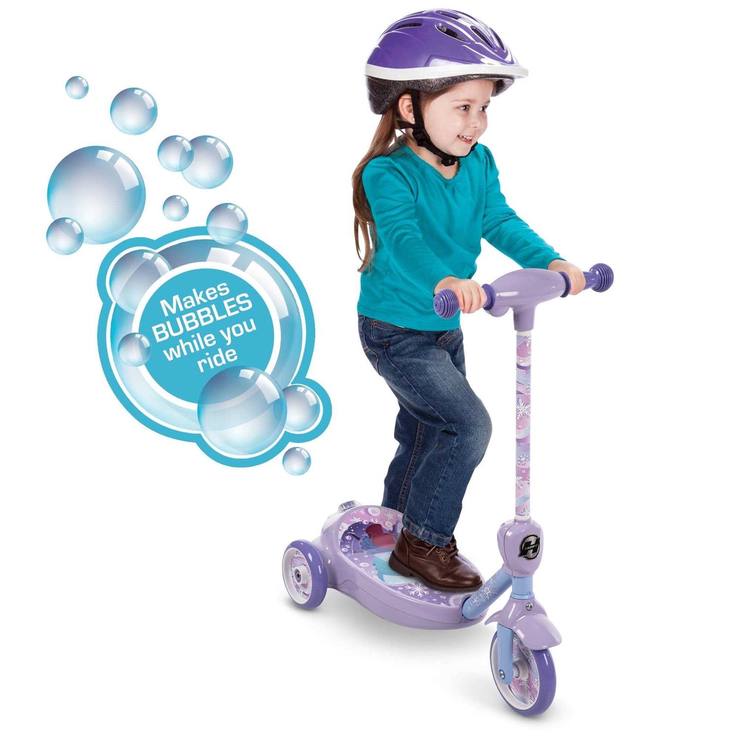 Huffy Disney Frozen 3-Wheel 6-Volt Electric Bubble Scooter
