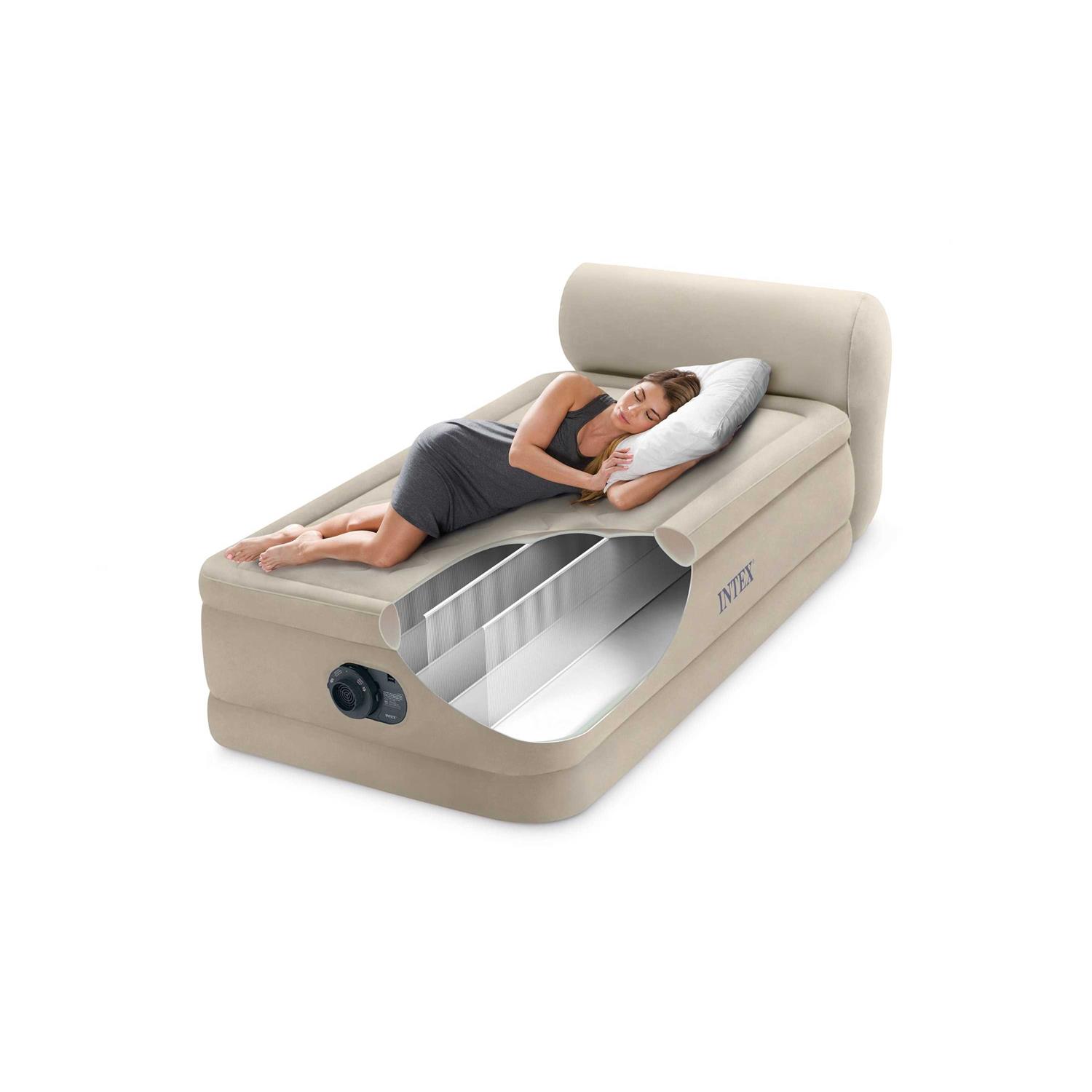 Intex Durabeam Headboard Air Mattress with Built-in Pump - Image 5