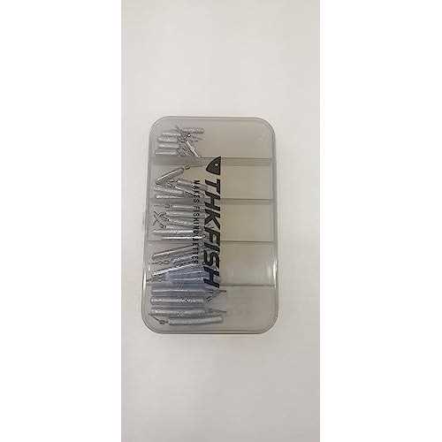 THKFISH Fishing Weights Fishing Sinker Drop Shot Weights Fishing Weights Kit Drop Shot Rig Wacky Hooks Offset Hooks Fishing Tackle 28pcs 103pcs A-2 - Image 4