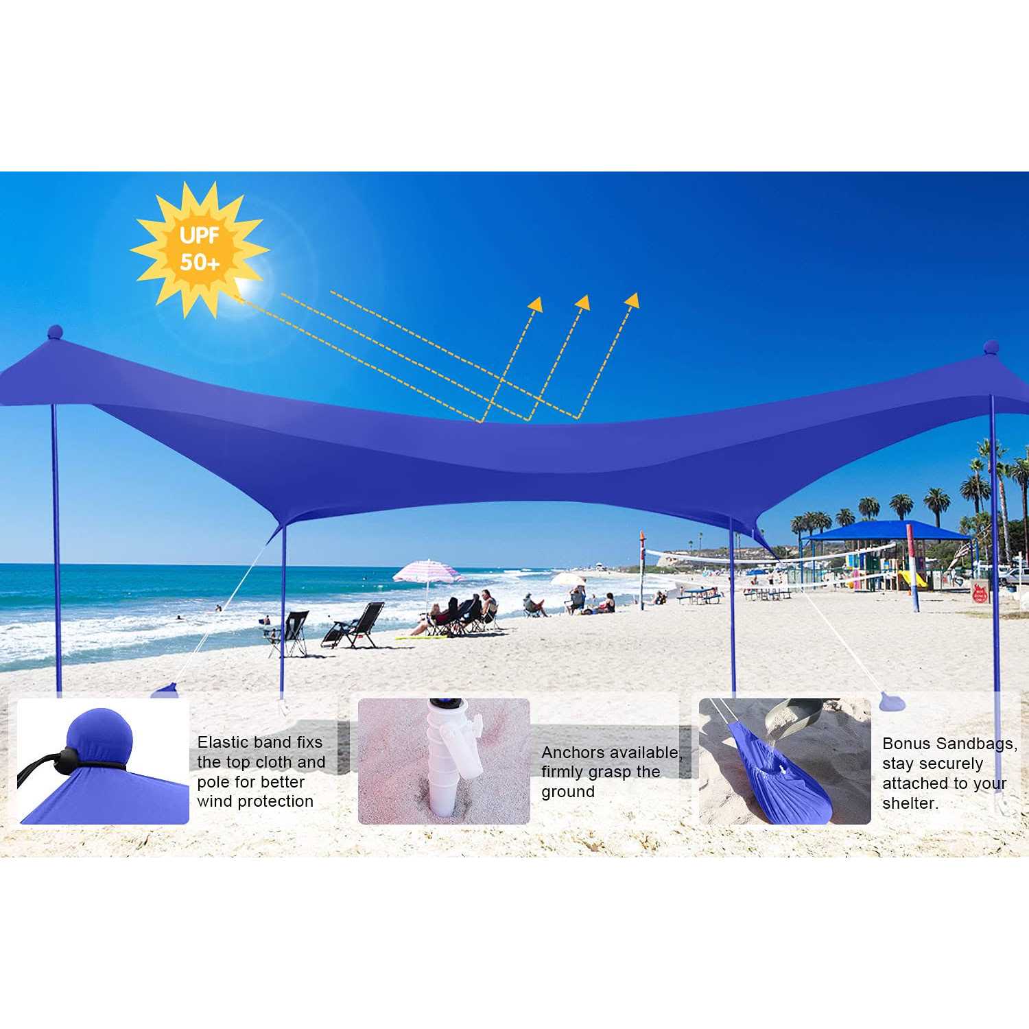 ABCCANOPY Beach Portable Sun Shelter for Beach - Image 4