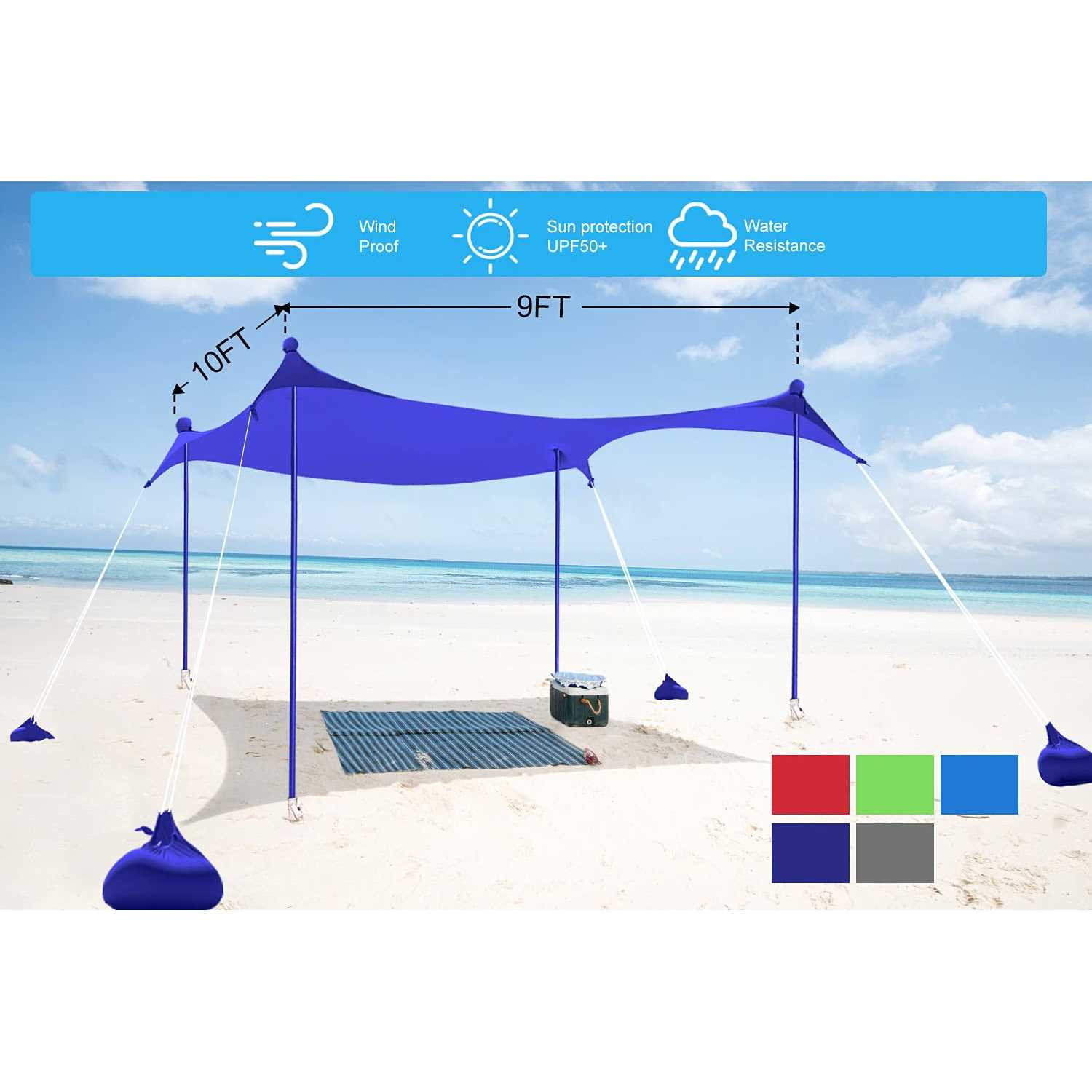 ABCCANOPY Beach Portable Sun Shelter for Beach - Image 5