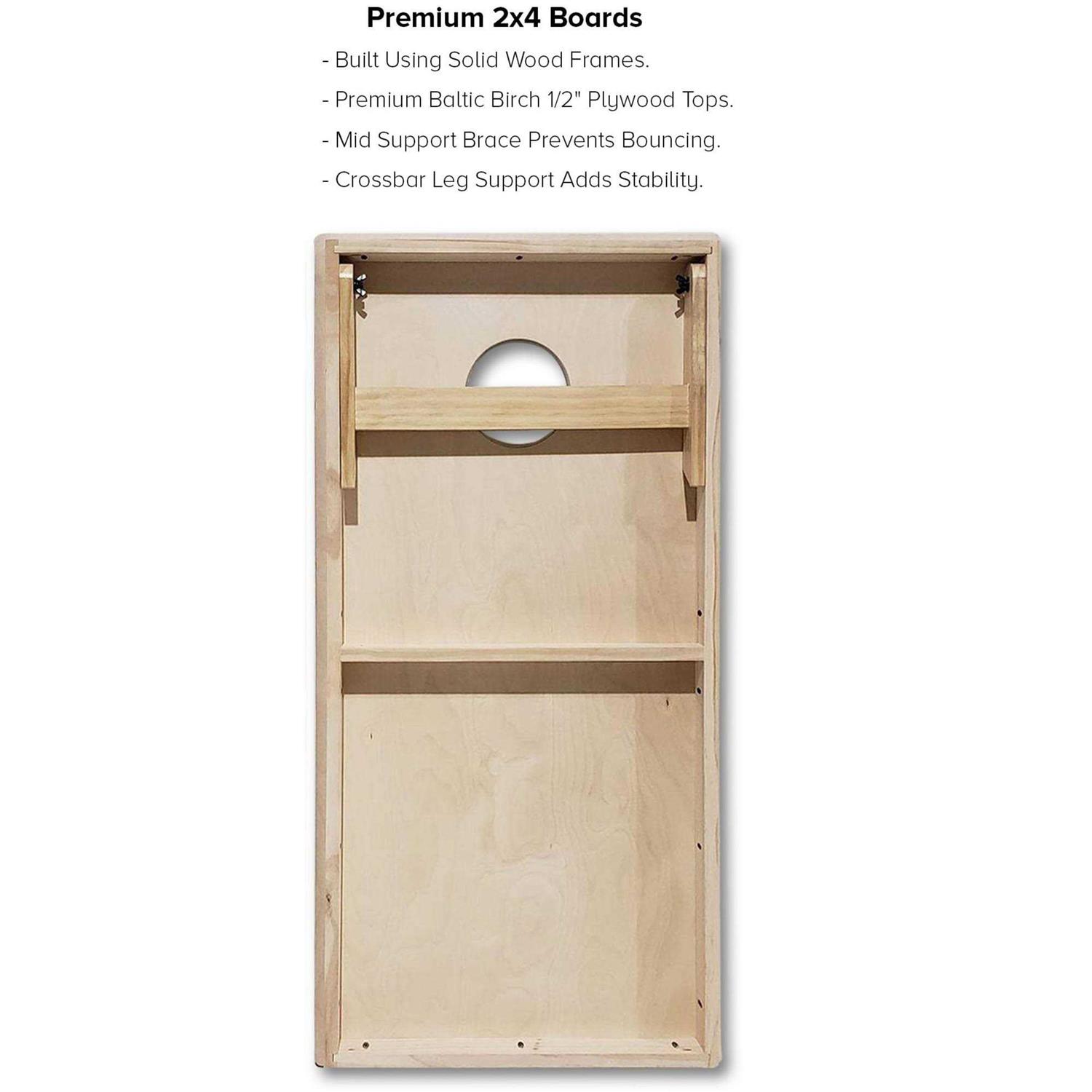 Skip's Garage Flag Solid Wood Cornhole Board Set - Image 5