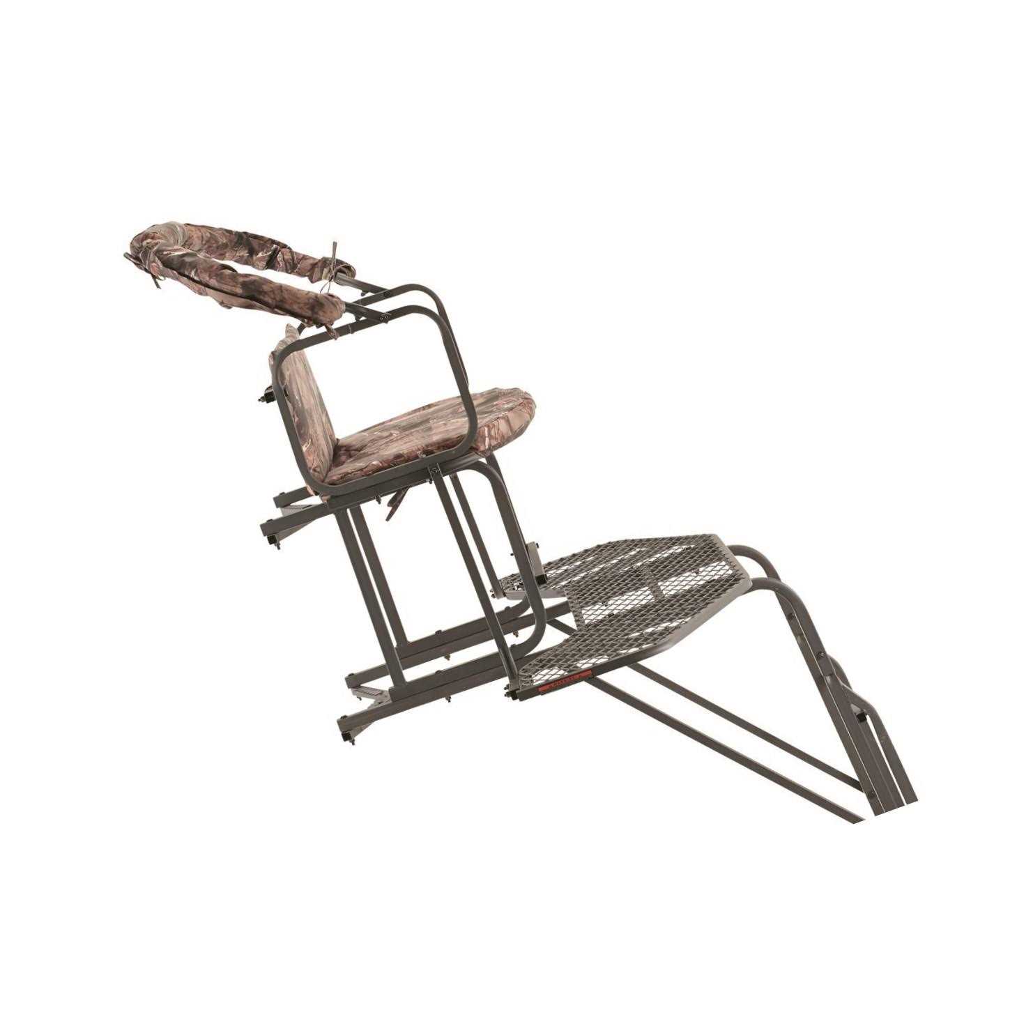 Guide Gear 20' 2-man Double Rail Ladder Tree Stand with Hunting Blind - Image 2