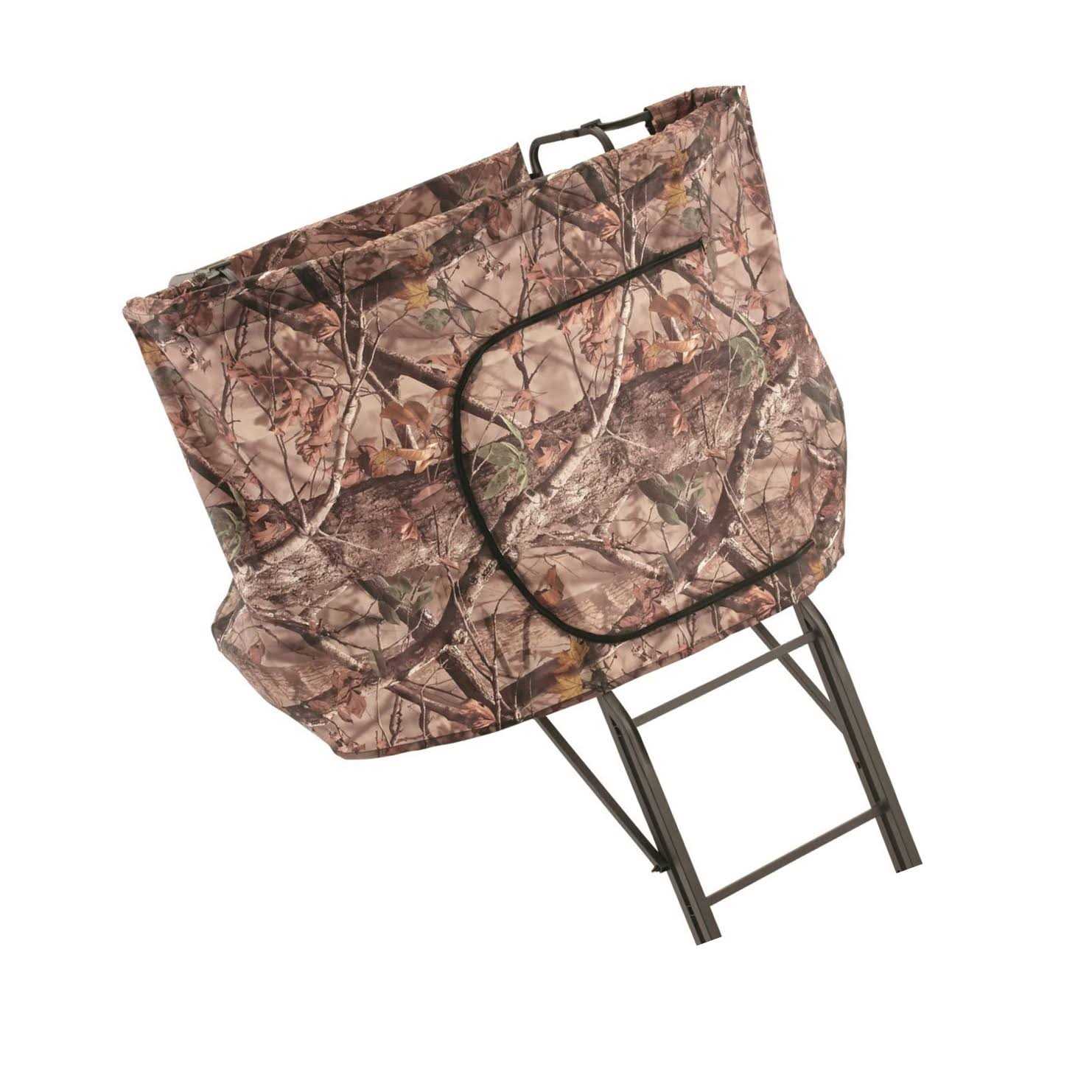 Guide Gear 20' 2-man Double Rail Ladder Tree Stand with Hunting Blind - Image 3