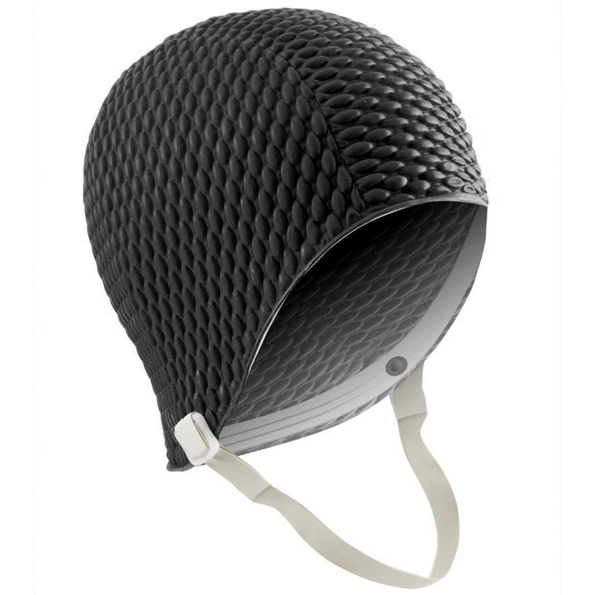 Sporti Bubble Swim Cap With Chin Strap - Image 3