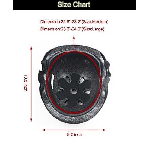 Tourdarson Skateboard Helmet Impact Resistance Ventilation Multi-Sport for Youth & Adults - Image 3