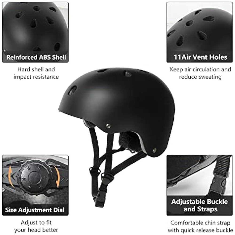 Tourdarson Skateboard Helmet Impact Resistance Ventilation Multi-Sport for Youth & Adults - Image 4