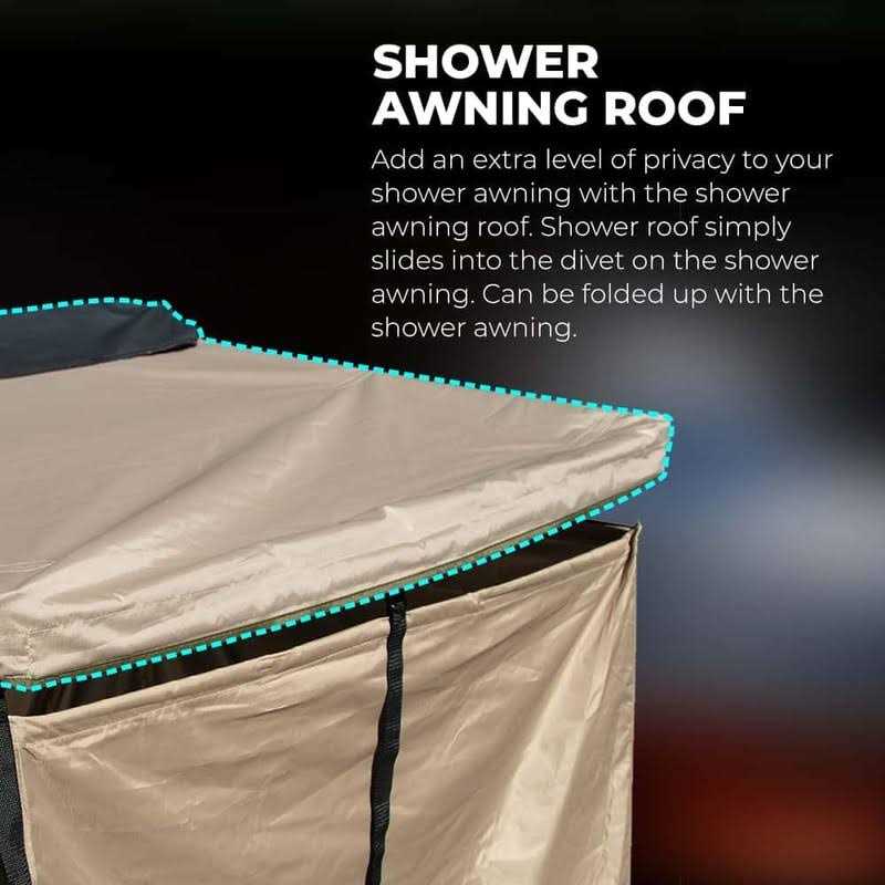 KickAss Premium Shower Tent Awning with Roof - Image 2
