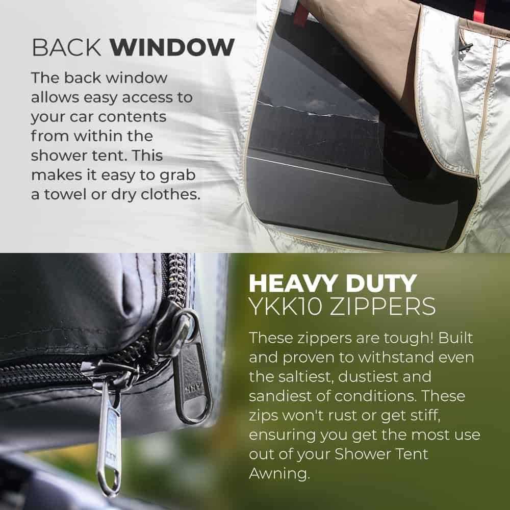 KickAss Premium Shower Tent Awning with Roof - Image 3