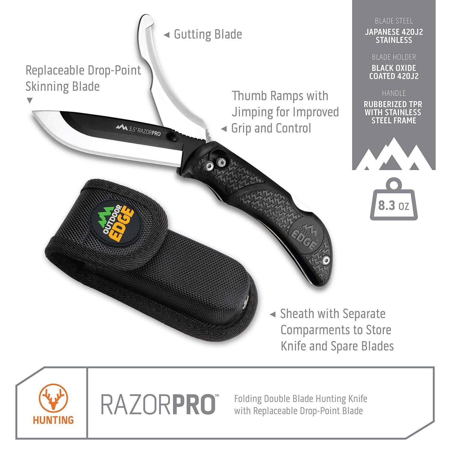 Outdoor Edge Razor-Pro Knife 6 Blades - Image 2