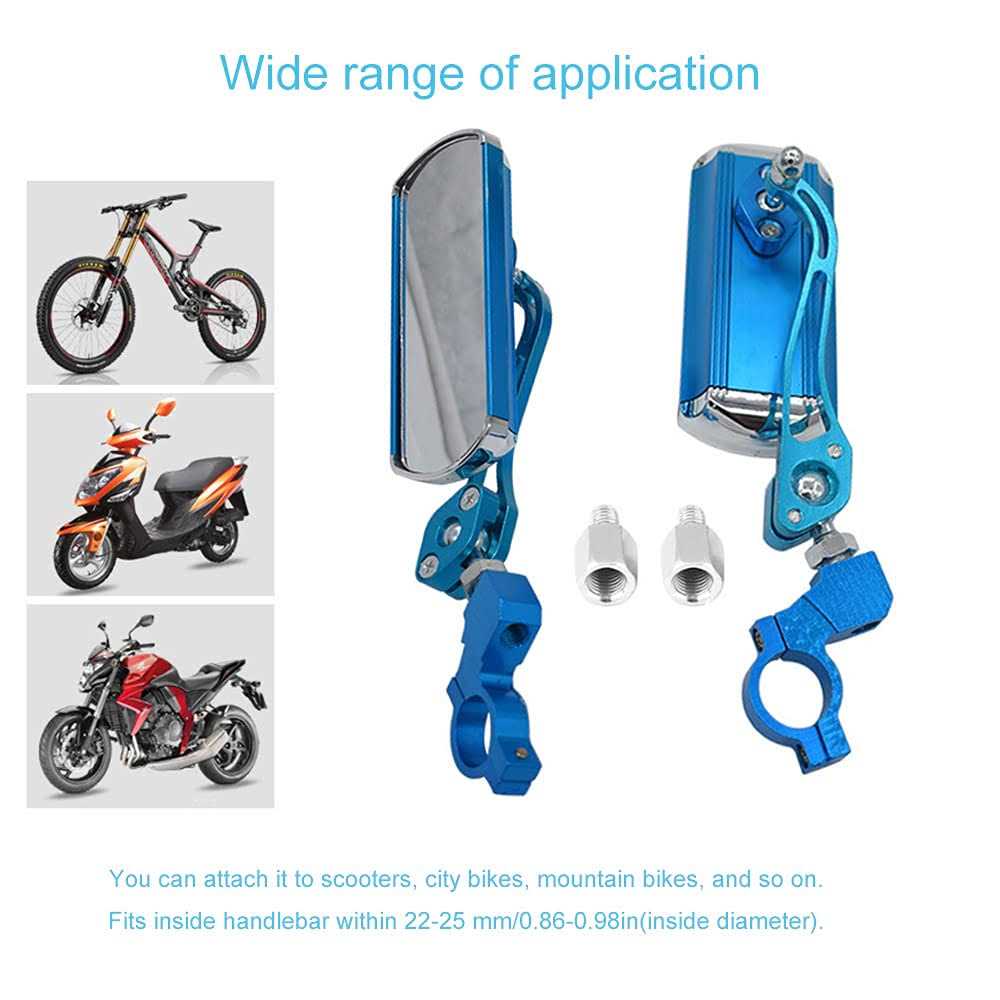 Bike Mirrors Handlebar Rearview Mirror Bicycle Mirrors for Handlebars 2 pack - Image 4