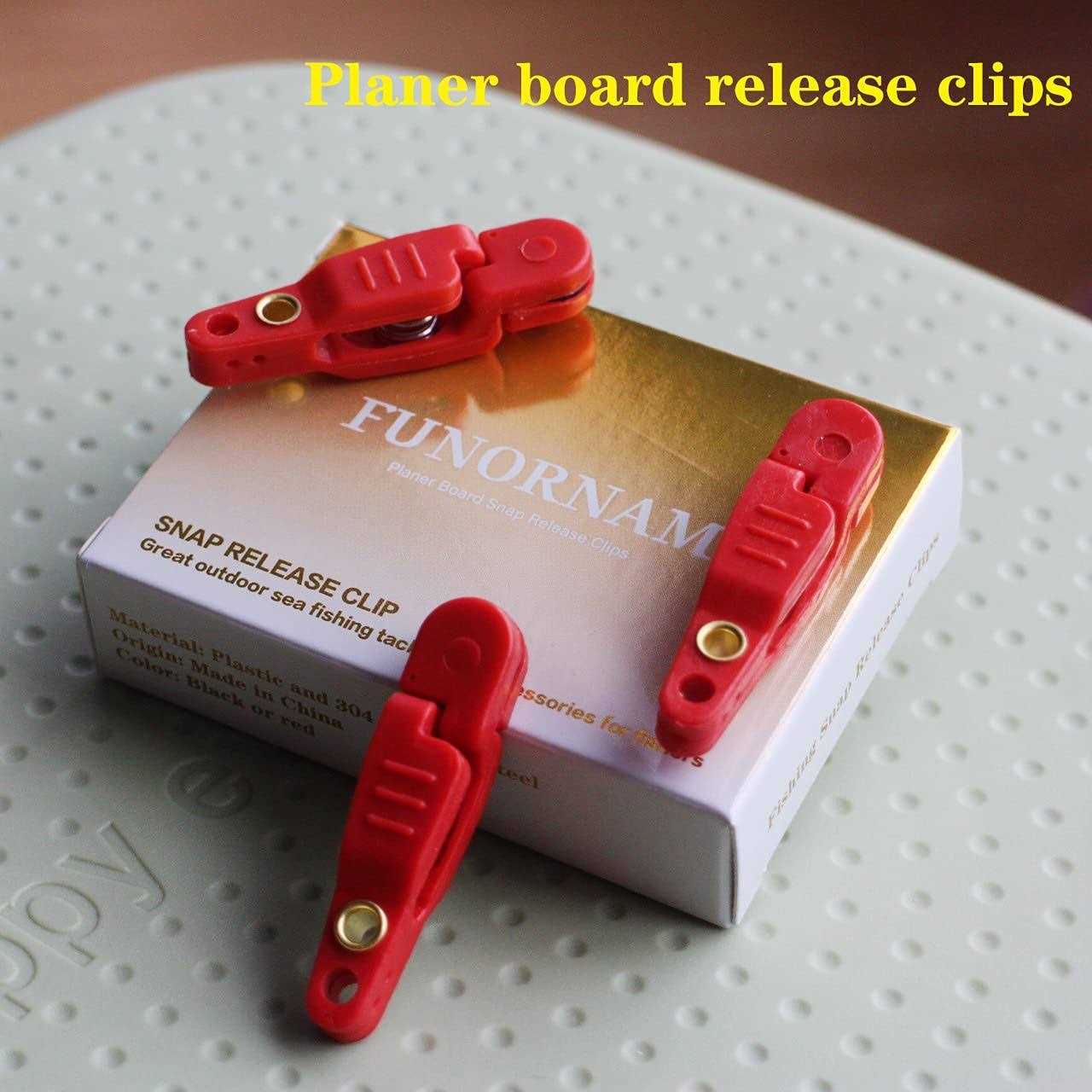 FUNORNAM Heavy Tension Snap Release Clips for Weight Planer Board Kites Downrigger Trolling Fishing - Image 2
