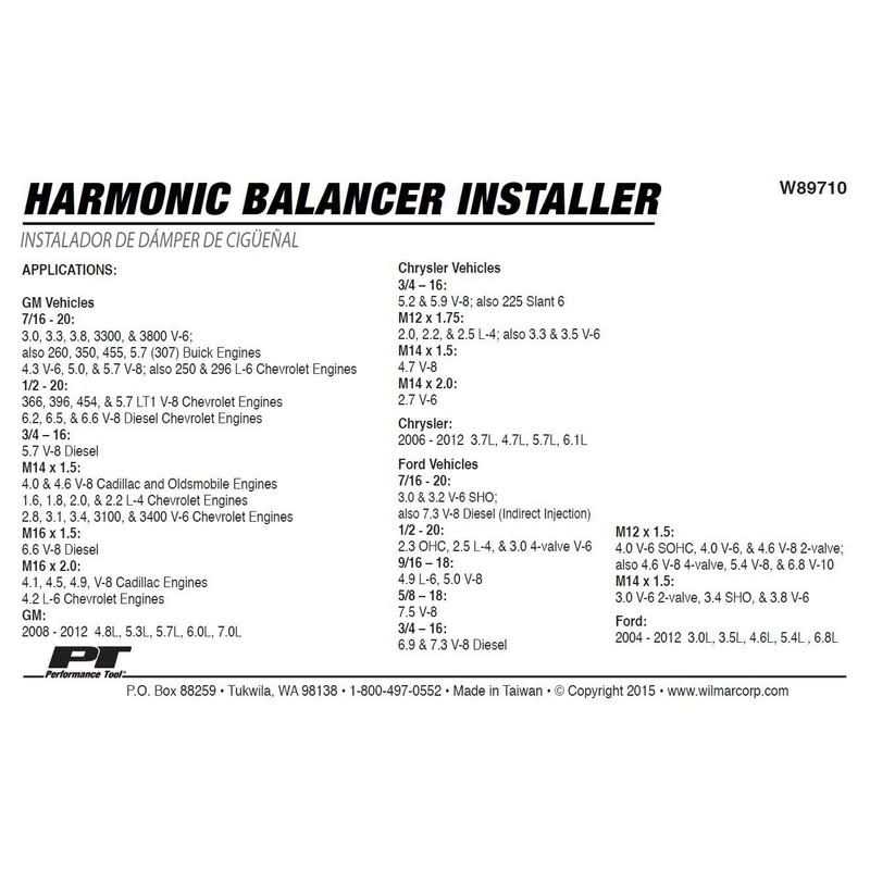 Performance Tool Harmonic Balancer Installer W89710 - Image 2