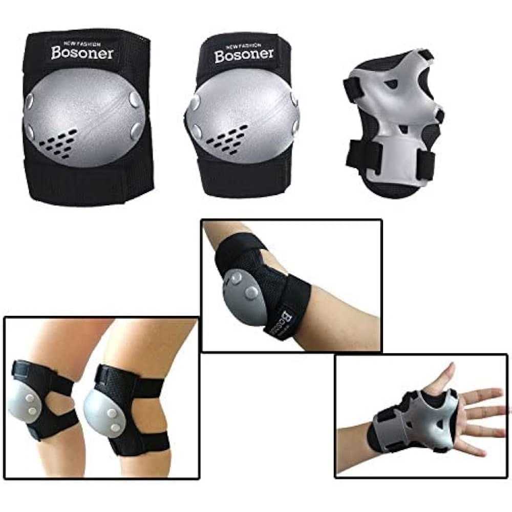 Bosoner Kids/Youth Knee Elbow Pads Guards Set for Roller Cycling Bike Inline - Image 4
