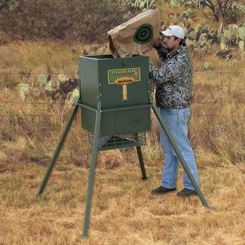 Texas Hunter 300 lb. Trophy Deer Feeder with 4 foot Legs - Image 4