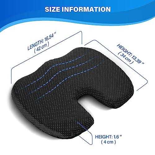 Bilbear Anti Slip Gel Kayak Seat Cushion Breathable U Shape Seat Pad for Sit in Inflatable Kayaks,Canoe - Image 5