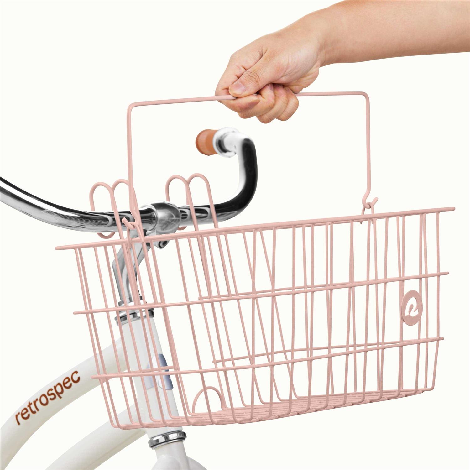 Retrospec Detachable Steel Apollo-Lite Lift-Off Front Bike Basket with Handles - Image 4