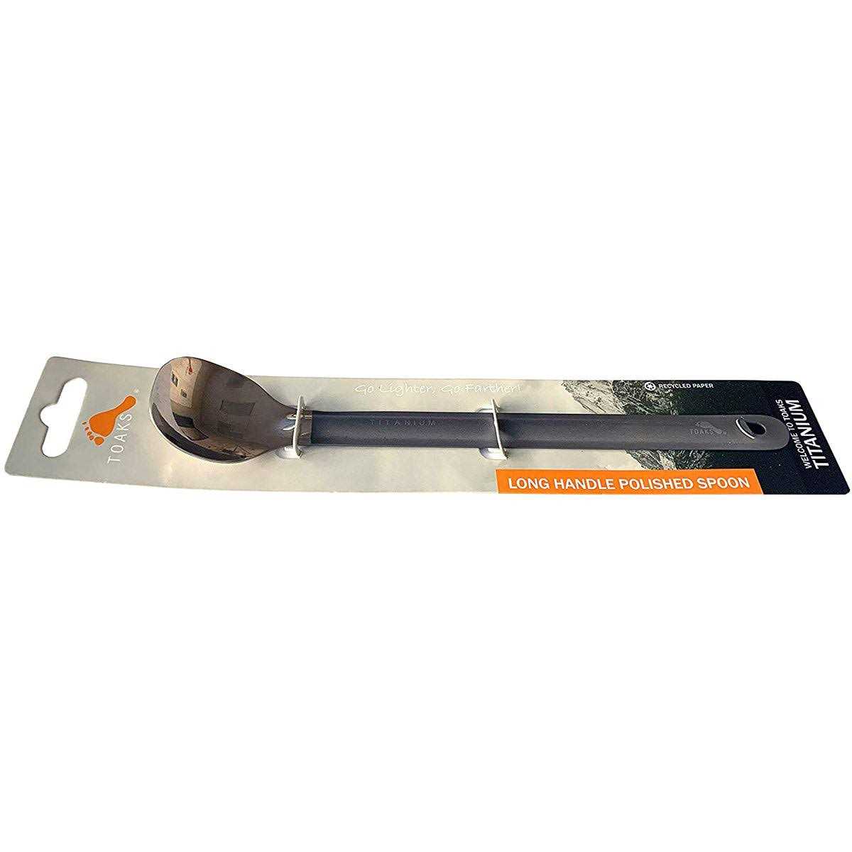 TOAKS Titanium Long Handle Spoon with Polished Bowl - Image 3