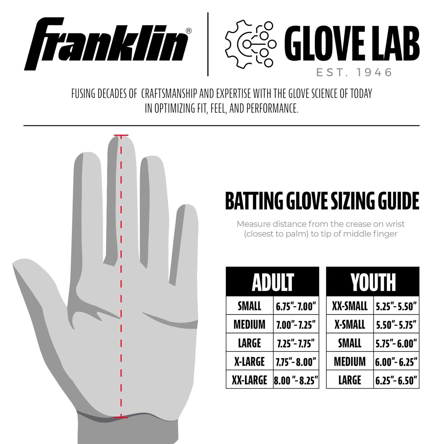 CFX Pro Adult Batting Gloves Franklin - Image 2