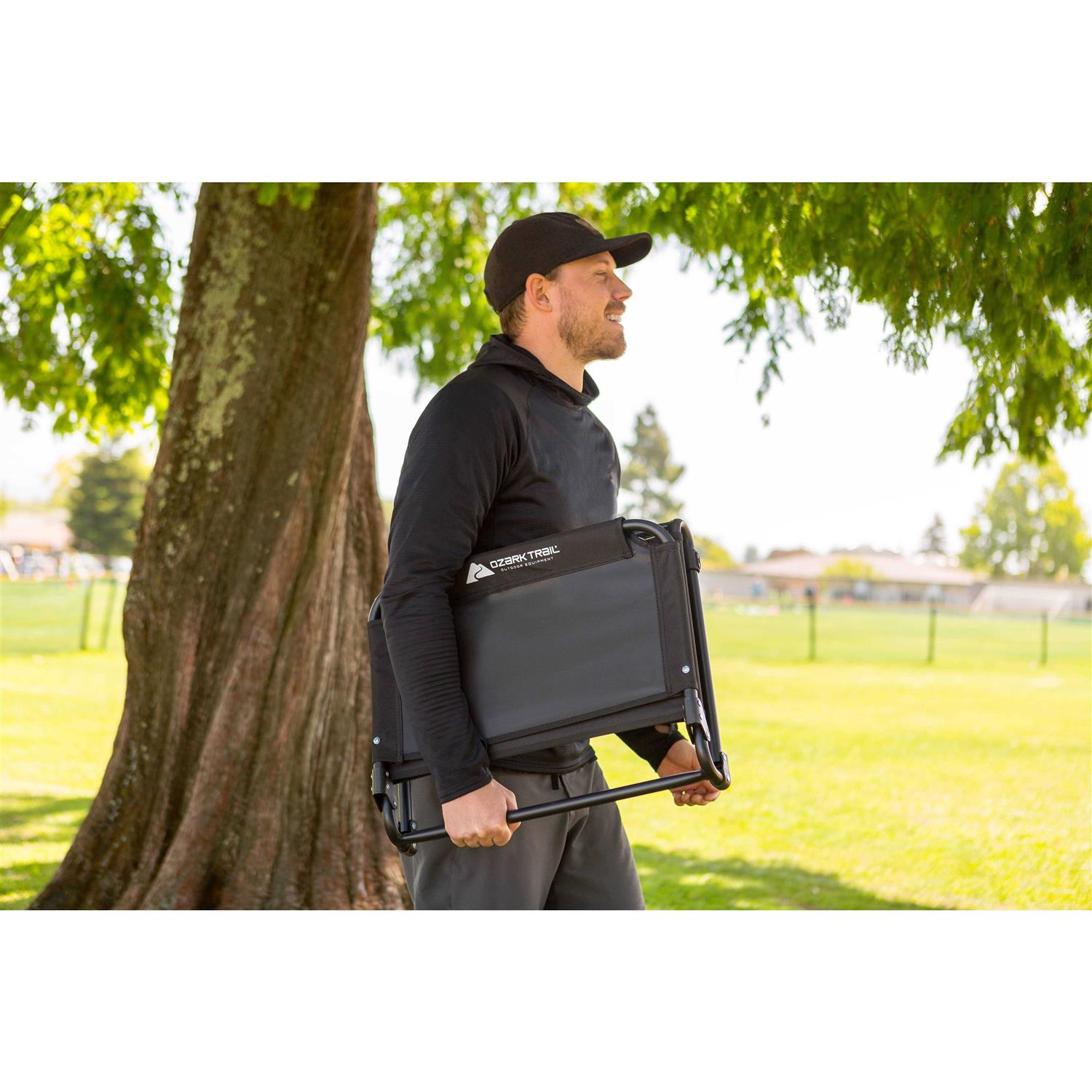 Ozark Trail Extra Wide Stadium Seat with Hooks - Image 3