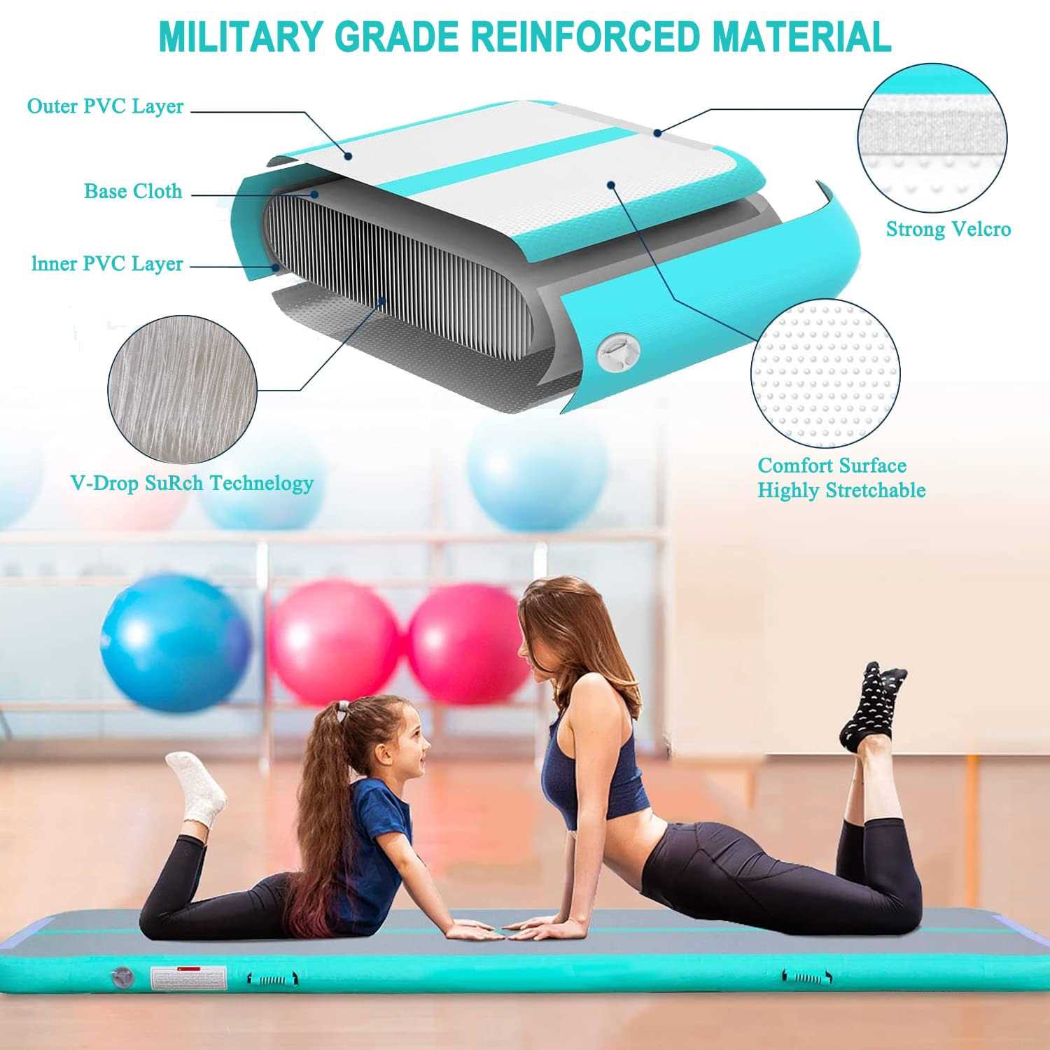 Gymnastics Mats Tumbling Track Mat - Image 3