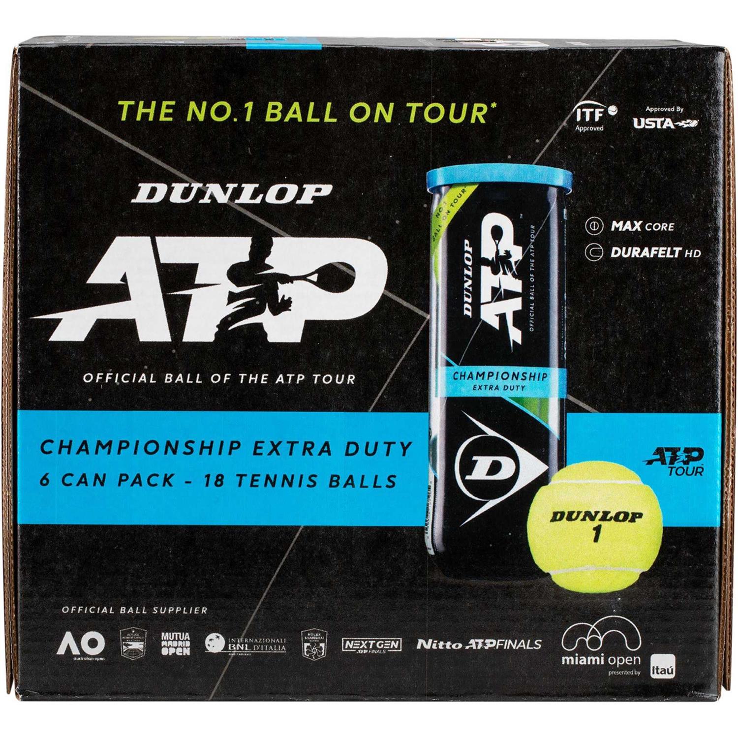 Dunlop ATP Championship Extra Duty Tennis Balls - Image 4